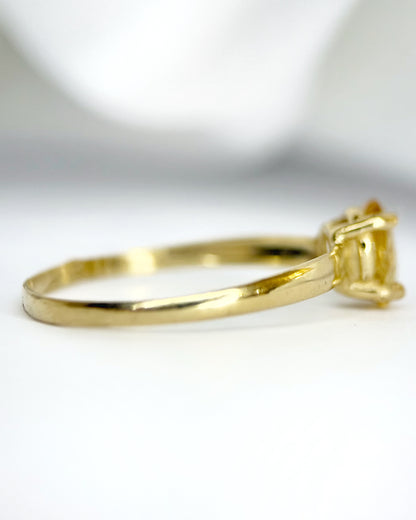 Citrine solitaire ring "Aline"
