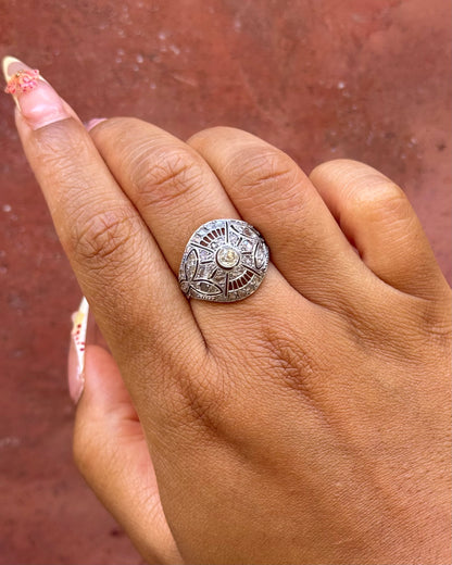 Bague Art-Déco Diamants 0.87 carat "Zeya"