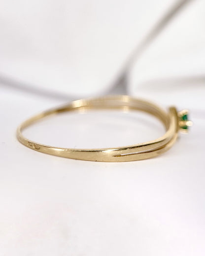 Anillo solitario Esmeralda «Sylvia»