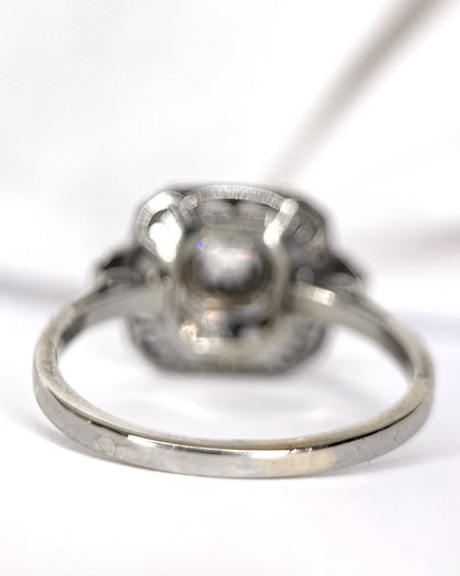 Anillo art déco con diamantes de 0.25 quilates "Ulysse"