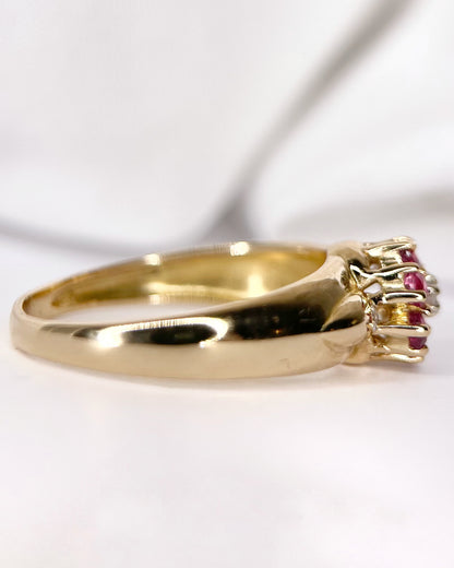 Bague Marguerite Rubis &amp; Diamants "Verika"