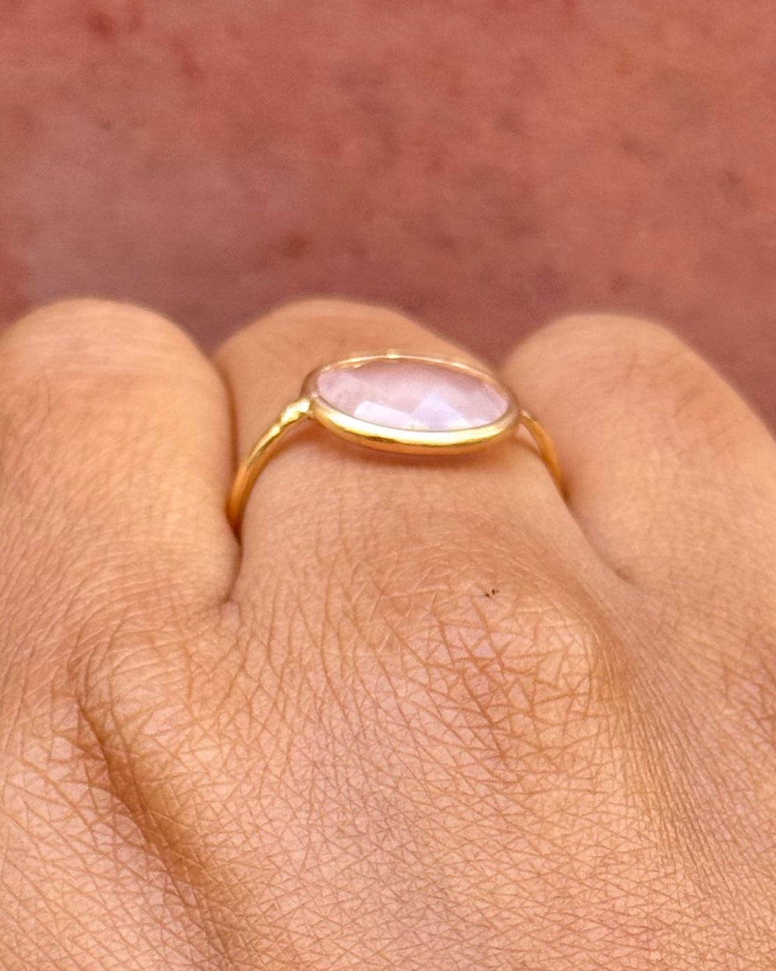 Bague Cocktail Quartz Rose 3.30 carats "Elsa"
