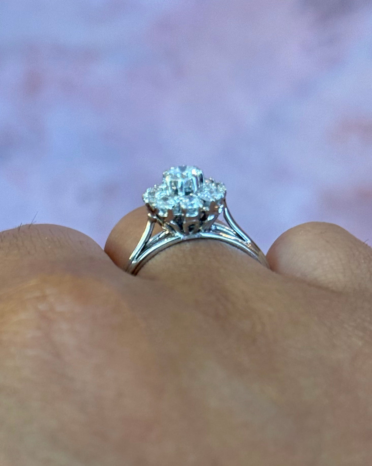 Bague Marguerite Diamants 0.62 carat "Mélanie"