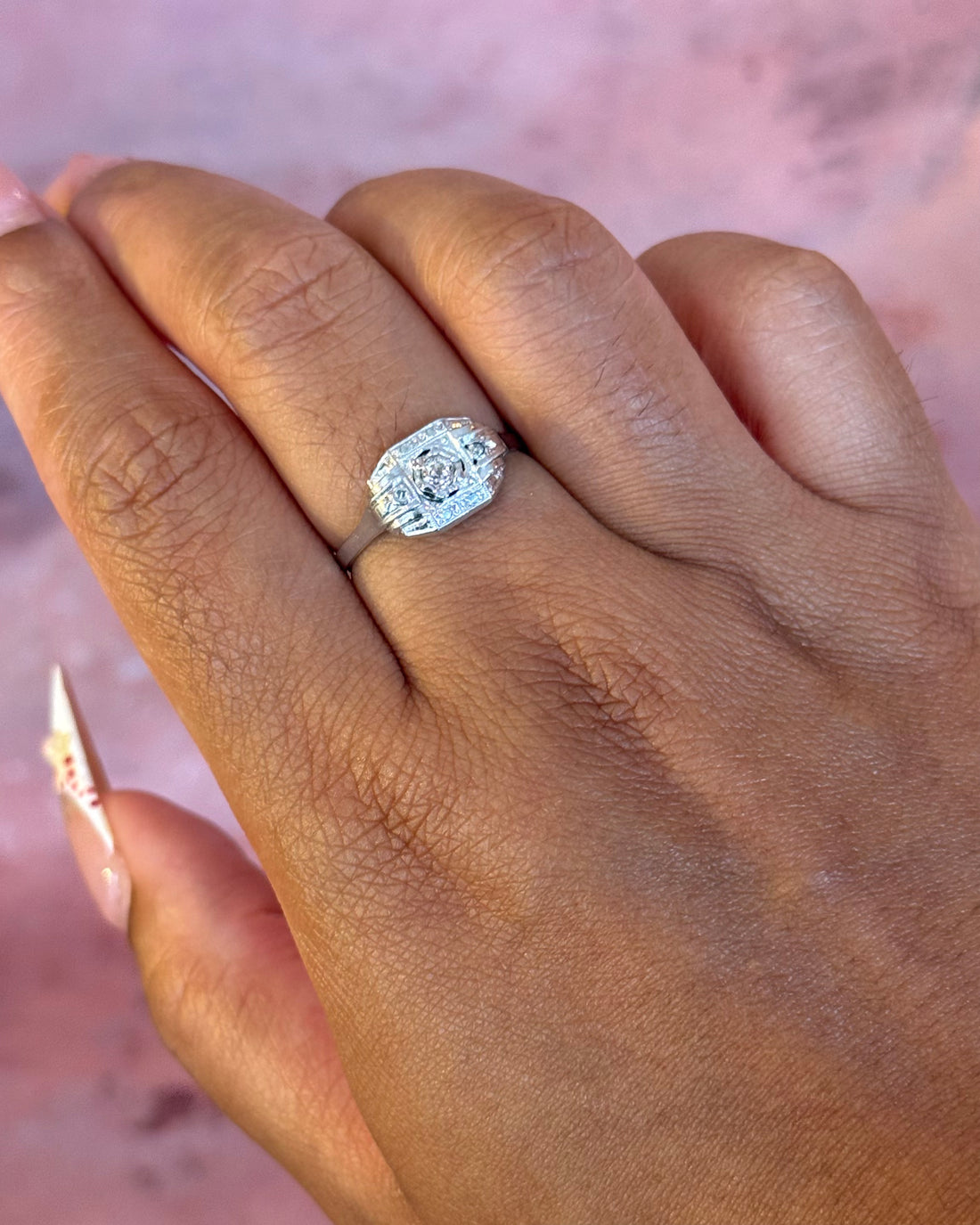 Bague Art-Déco Diamants "Victorine"