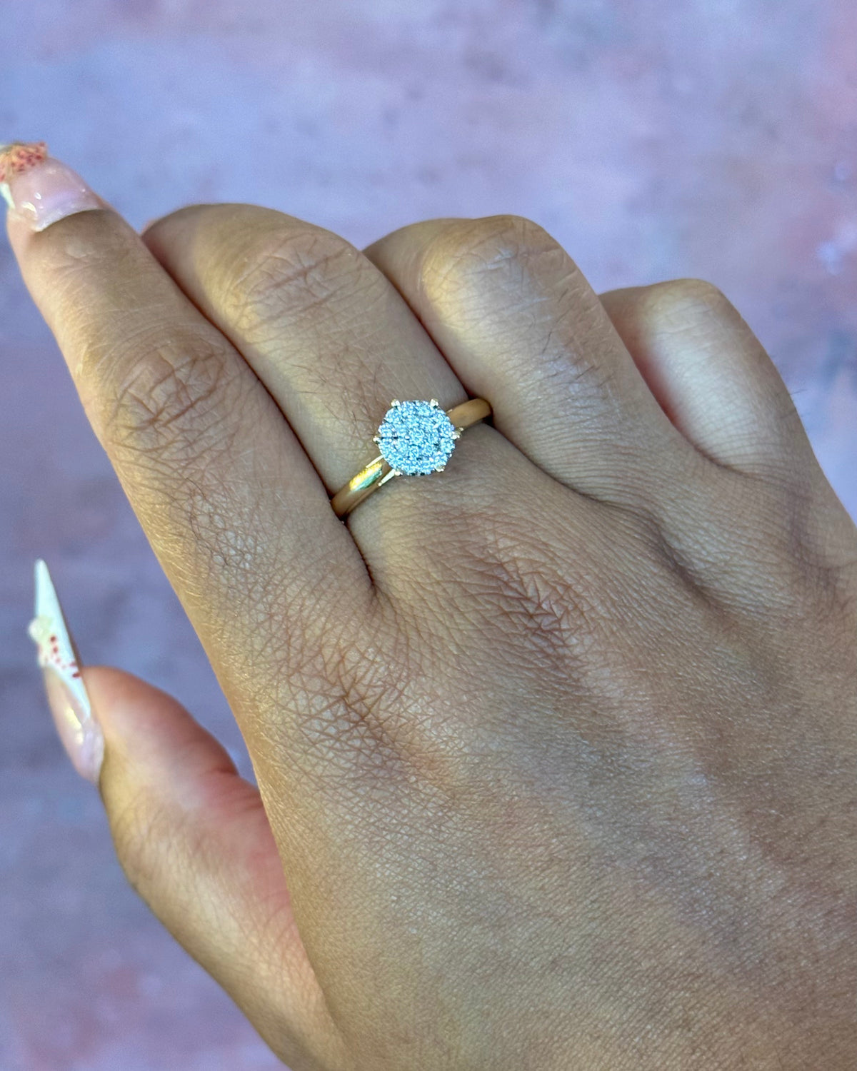 Bague Solitaire Diamants 0.40 carat &amp; Or 18 carats 4.13g "Jeanette"