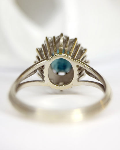Anillo Marguerite Zafiro 1.60 quilates y Diamantes 0.60 quilates "Selma"