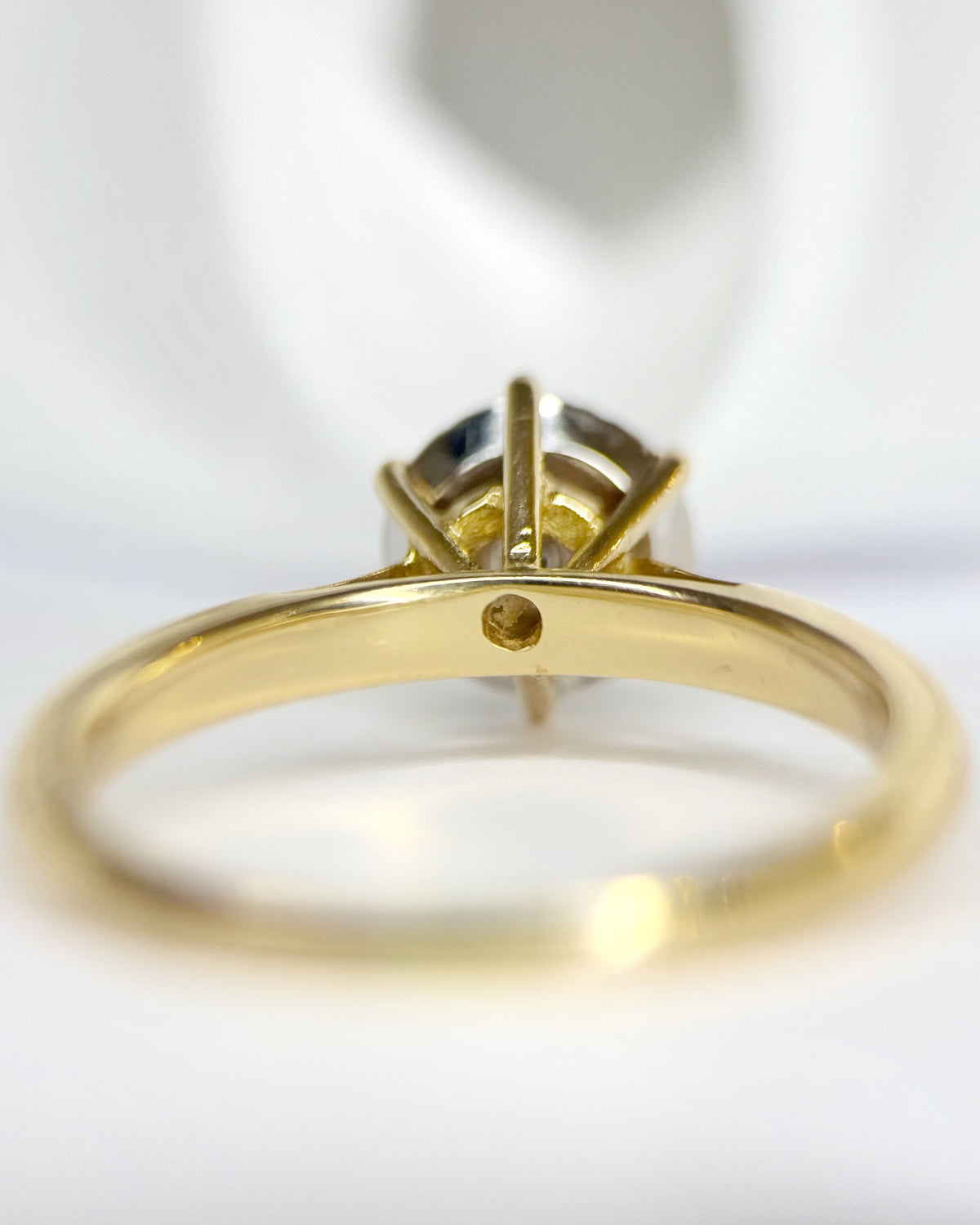 Bague Solitaire Diamants 0.40 carat &amp; Or 18 carats 4.13g "Jeanette"