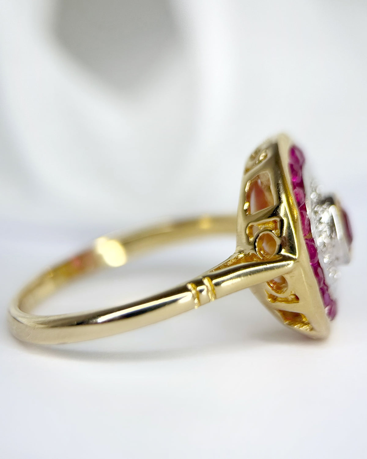 Bague Style Art-Déco Rubis 1.08 carat "Georgia"