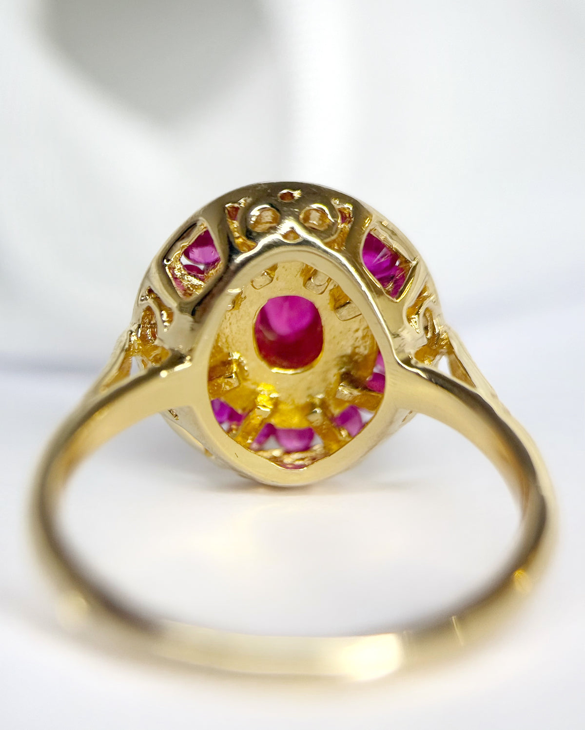 Bague Style Art-Déco Rubis 1.08 carat "Georgia"