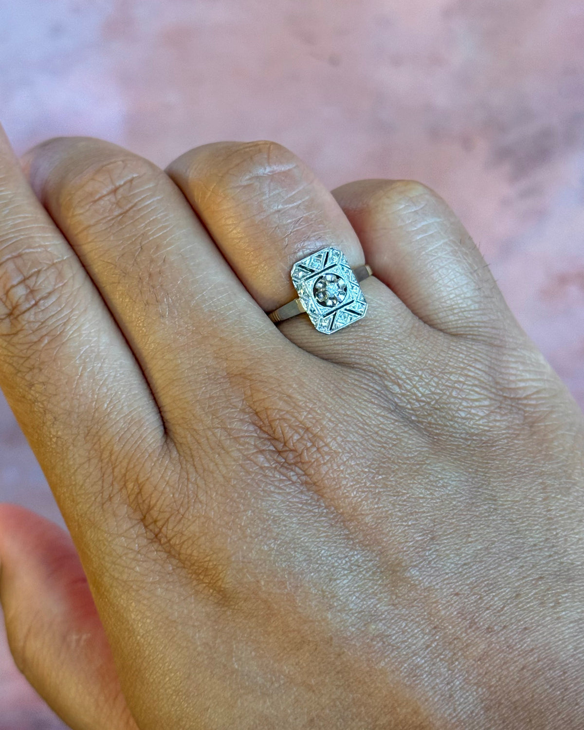Bague Art-Déco Diamants "Ninon"