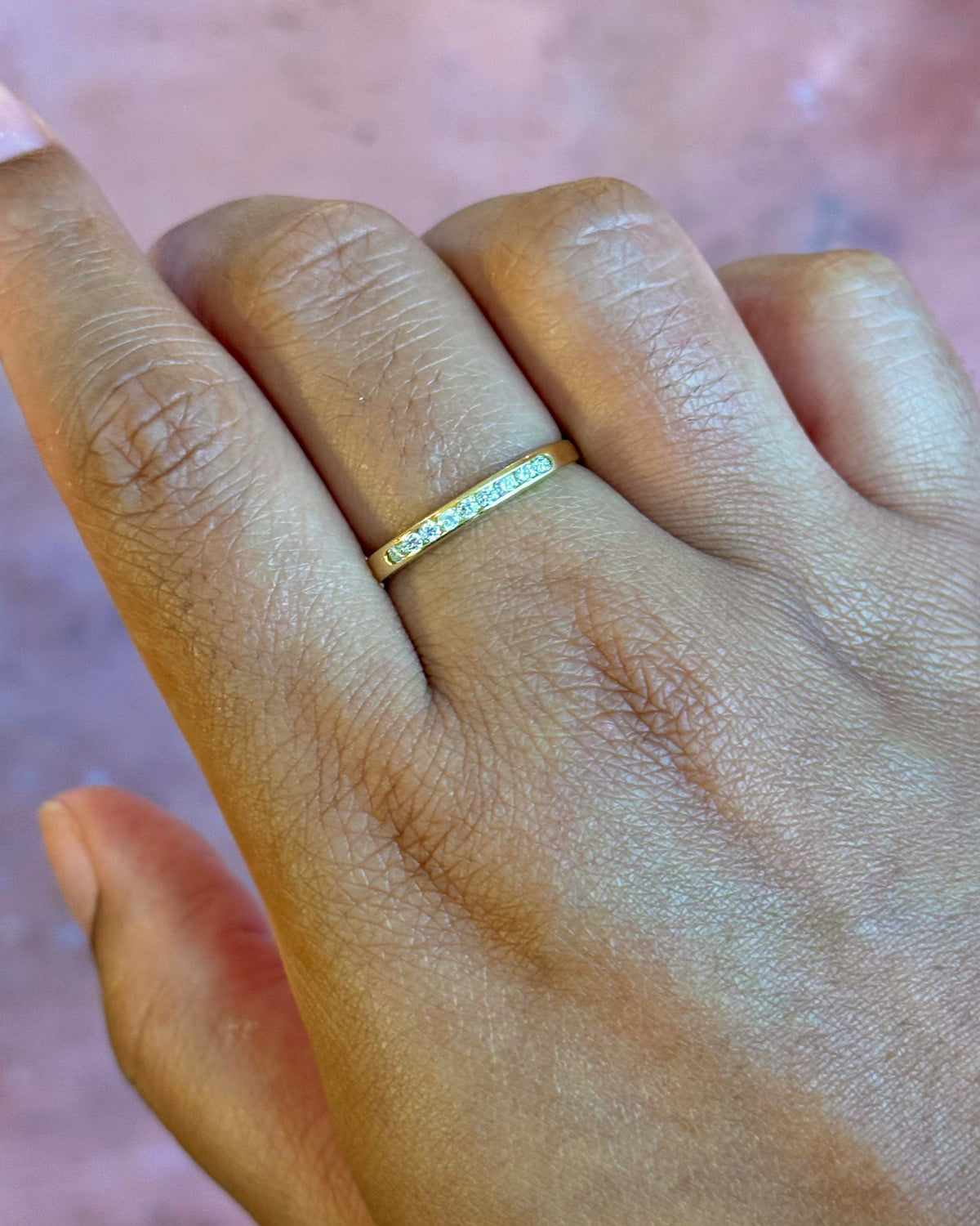 Demi-Alliance Diamants 0.54 carat 2.5mm "Zoélia"