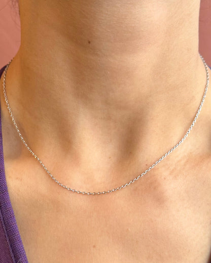 Chaîne Or Gris 18 carats "Rania"