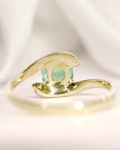 Bague Tourbillon Émeraude 0.90 carat "Noémie"