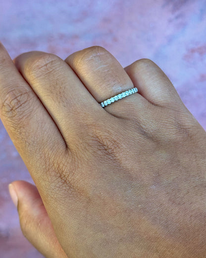 Media alianza de diamantes de 0.42 quilates, 2.1 mm, «Diana»