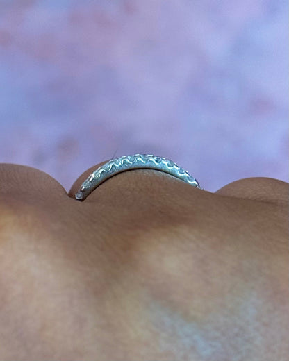Media alianza de diamantes de 0.42 quilates, 2.1 mm, «Diana»
