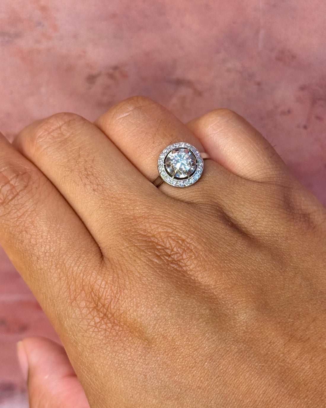 Anillo Art Déco con diamantes de 1.02 quilates "Adeline"