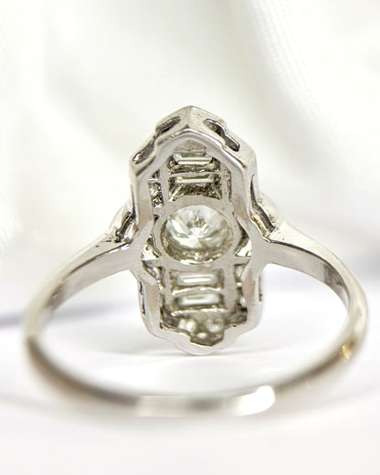 Anillo Art Déco con diamantes de 0.92 quilates «Sienna»