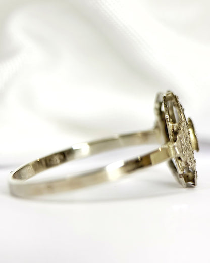 Anillo Art Déco con diamante "Solange"