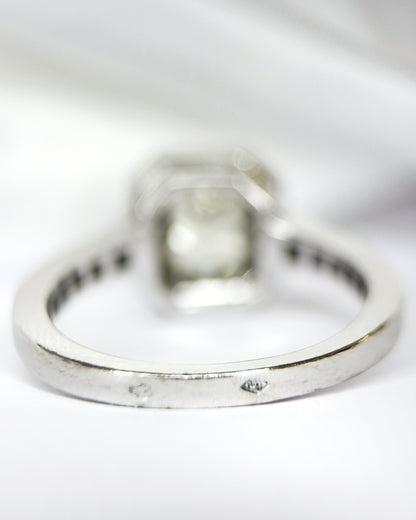 Fancy Light Yellow Diamond Ring &amp; White Diamonds 1.98 carats "Sam"