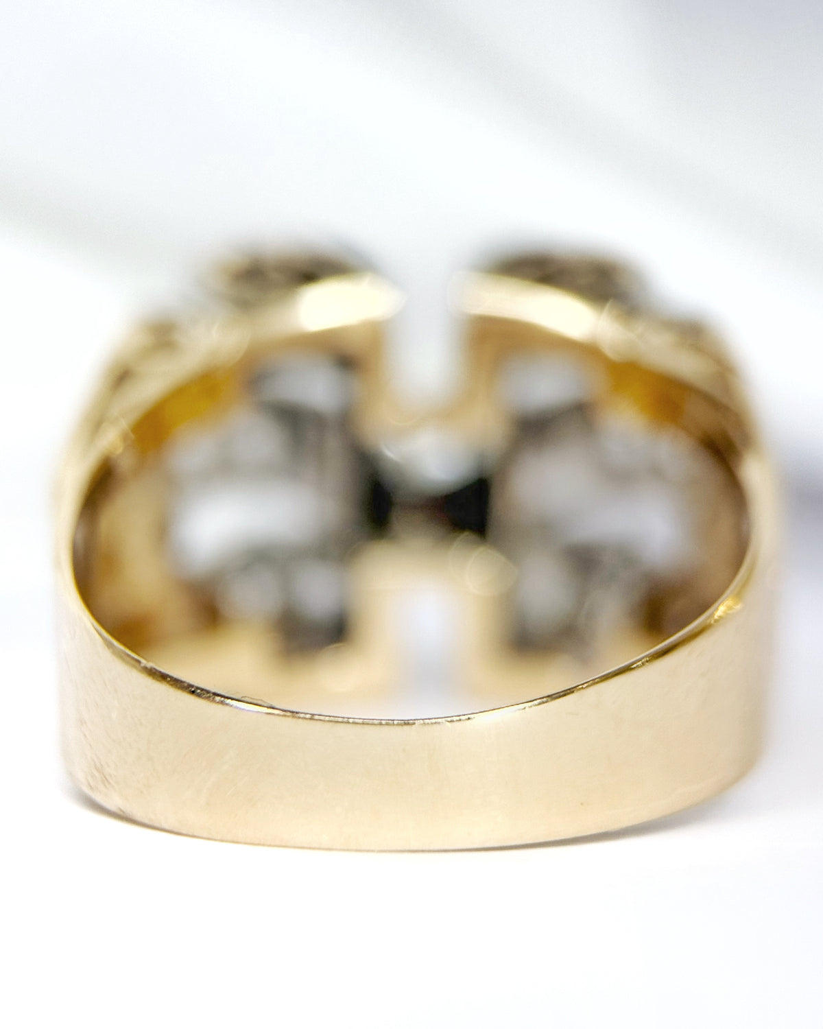 Bague Tank Diamants 0.32 carat &amp; Or 6.7g "Inaya"
