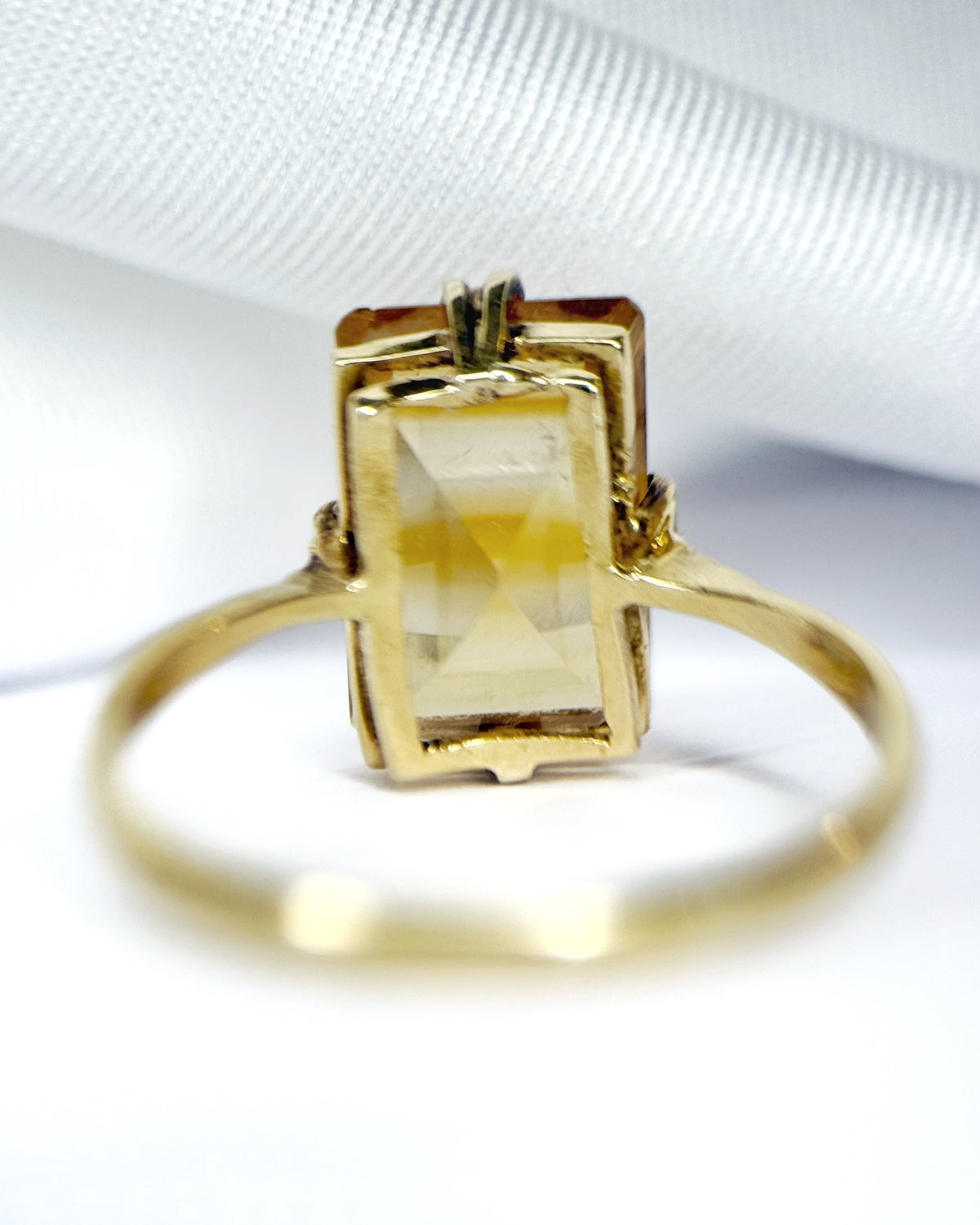 Bague Cocktail Citrine 3.2 carats &amp; Or 18 carats "Irina"