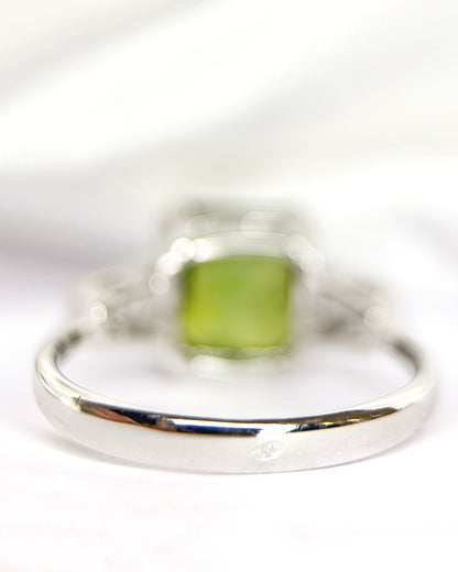 2.54-carat Tourmaline Trilogy Ring &amp; Diamonds "Véridise"