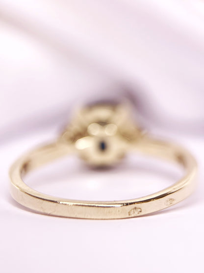 1.63-carat Sapphire and Diamond Trilogy Ring "Mireille"