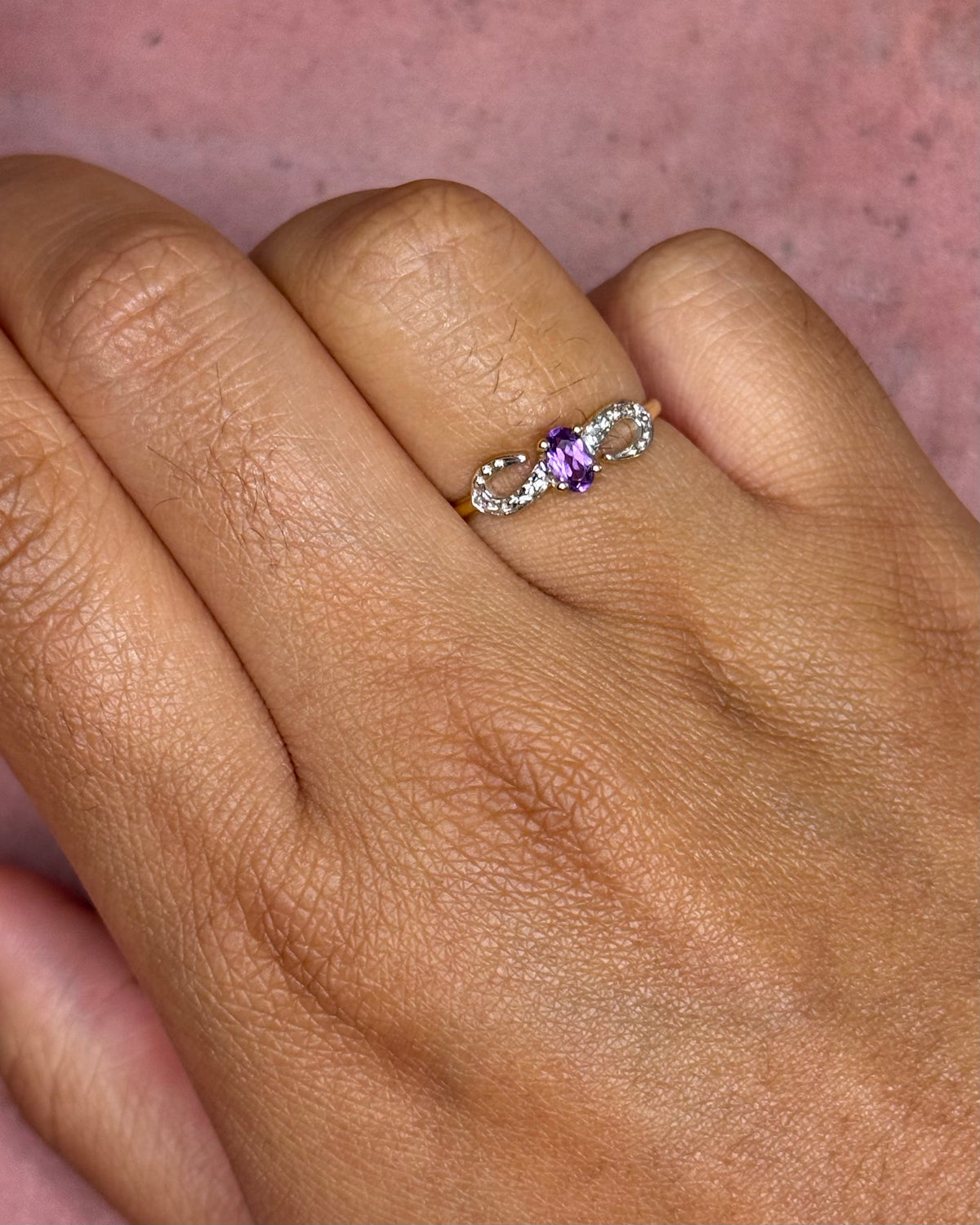 “Sabrina” Amethyst Solitaire Ring