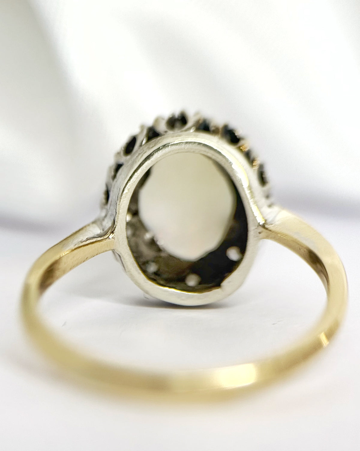 Alessandro Opal Daisy Ring, 0.81 carat &amp; Diamonds