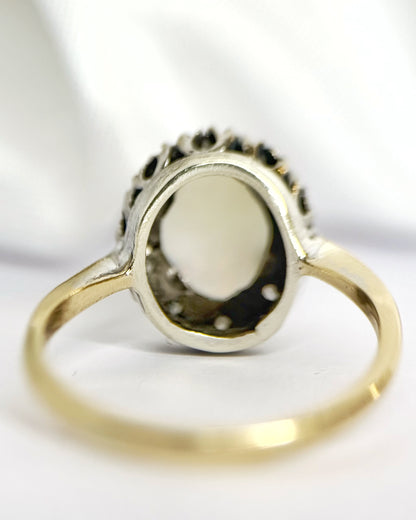 Alessandro Opal Daisy Ring, 0.81 carat &amp; Diamonds