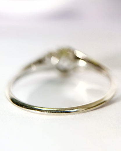 Bague Art-Déco Diamants Or &amp; Platine "Aimée"