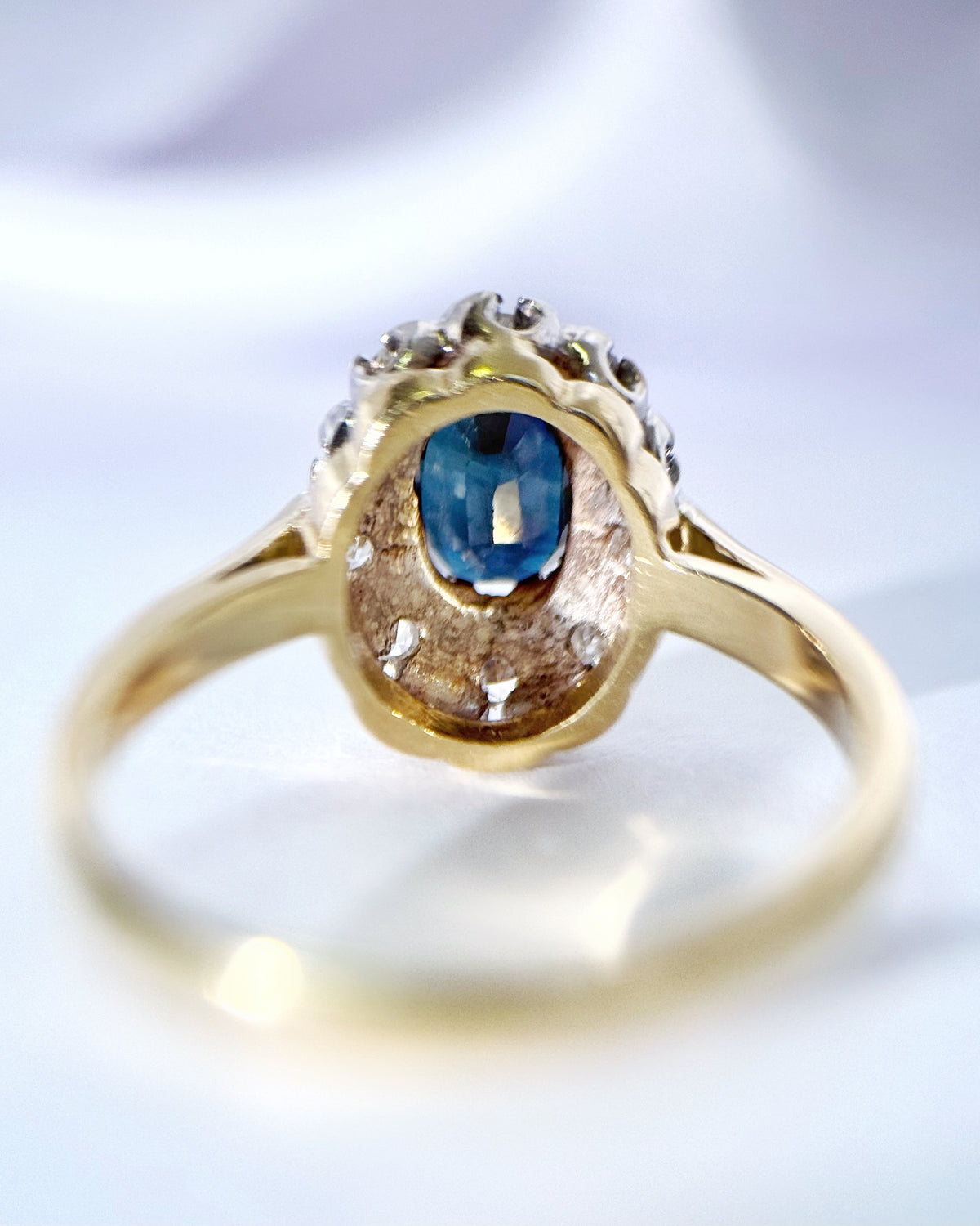 Bague Marguerite Saphir &amp; Diamants "Eugenie"