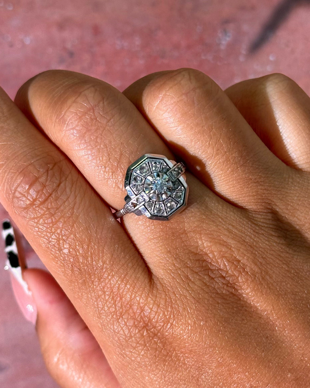 Bague Art-Déco Diamants "Michaela"