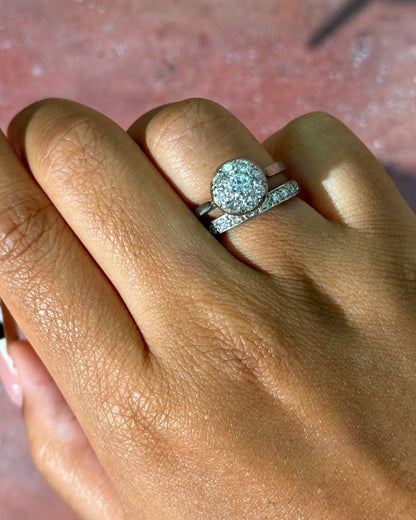 Bague Art-Déco Diamants 0.81 carat "Meryl"
