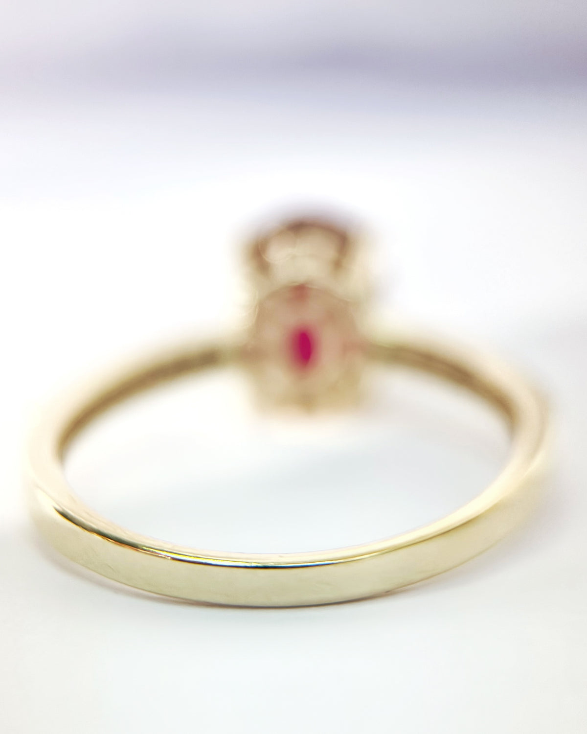 Bague Solitaire Rubis 2.78 carats &amp; Diamants "Télma"