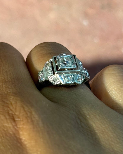 Bague Art-Déco Diamants "Ninon"