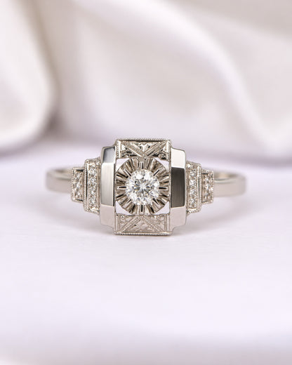 Bague Art-Déco Diamant "Lucien"