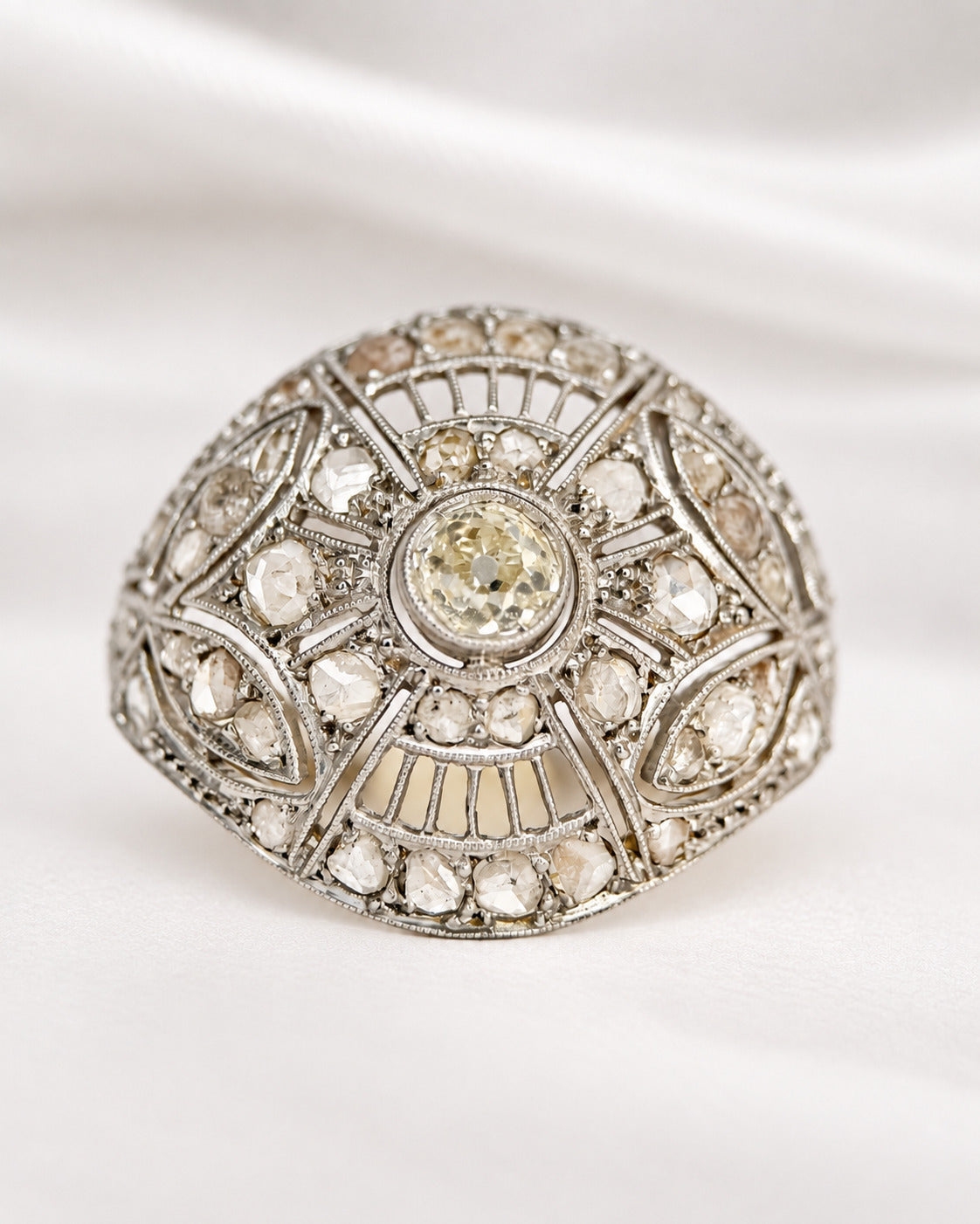 Bague Art-Déco Diamants 0.87 carat "Zeya"