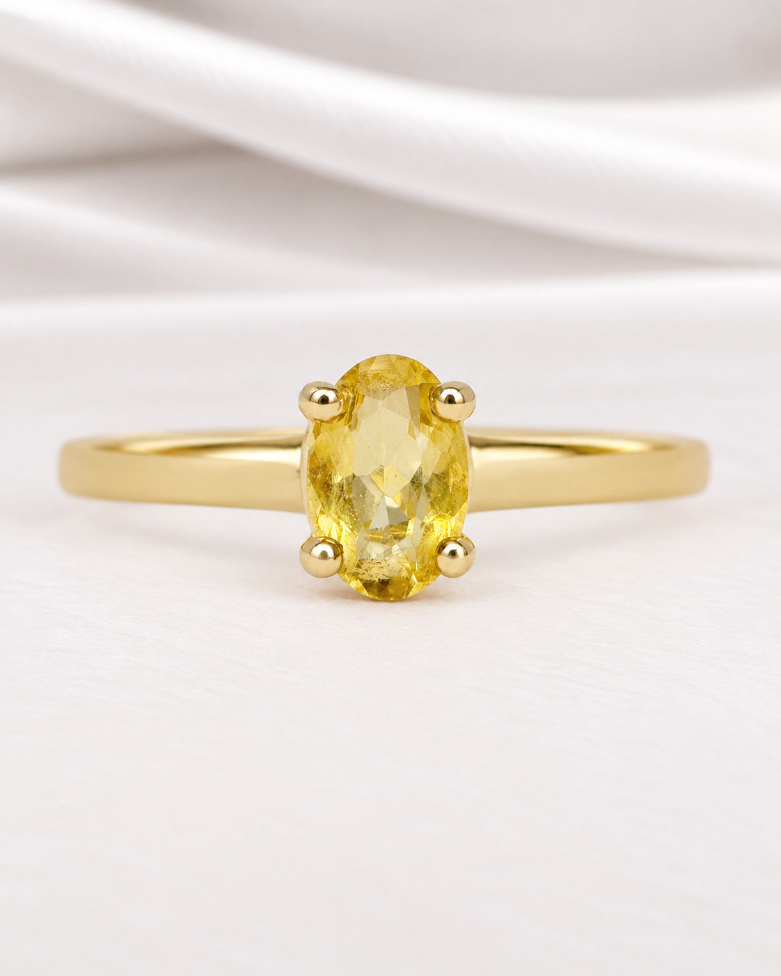 Citrine solitaire ring "Aline"
