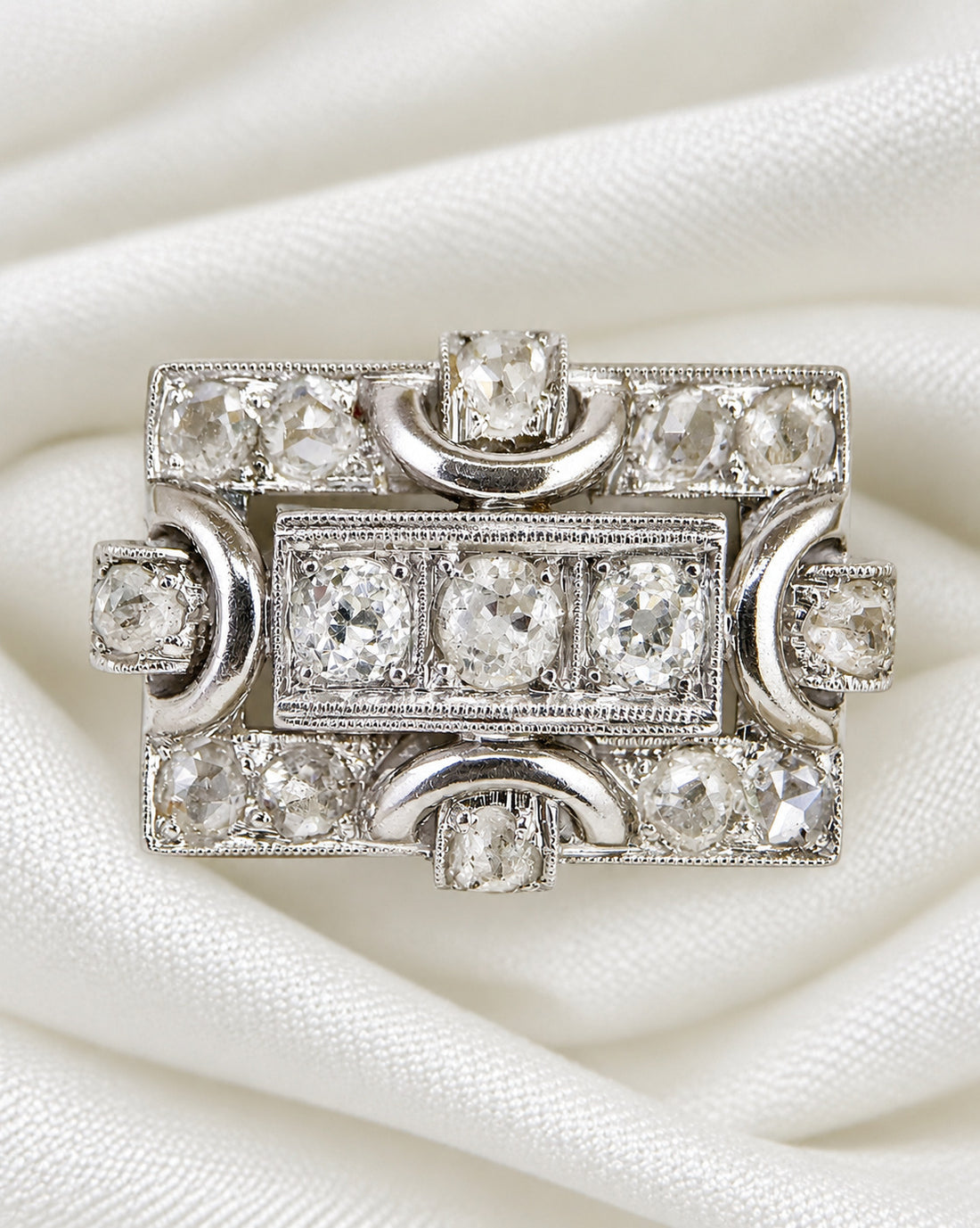 Bague Tank Diamants 0.96 carat &amp; or 8.64g "Elodie"
