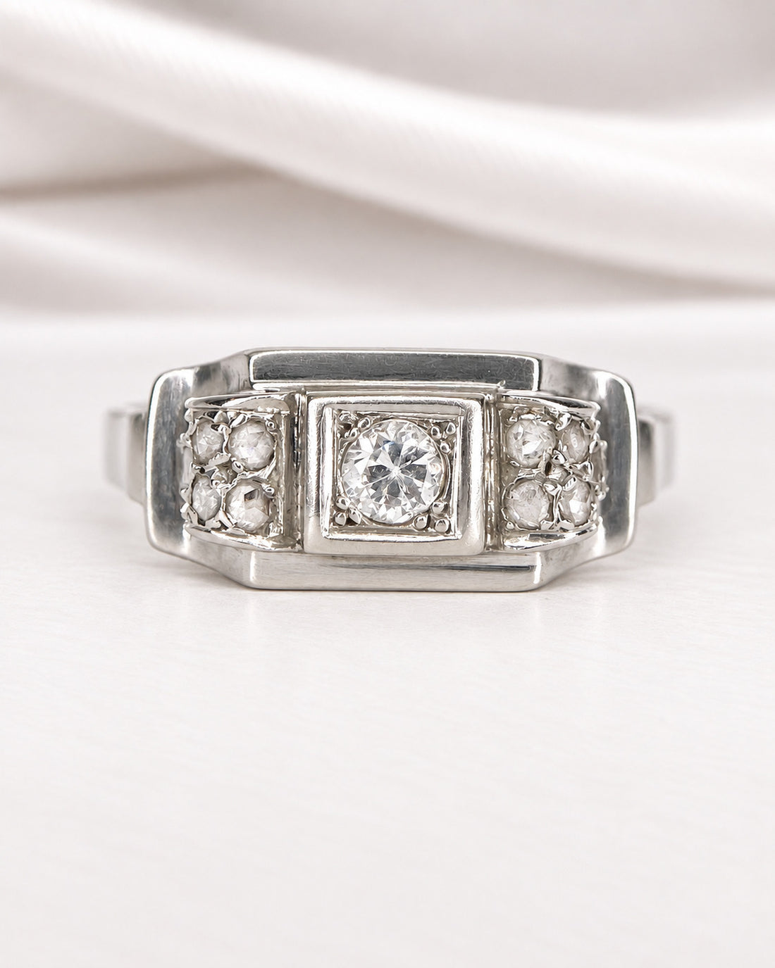 Bague Art-Déco Diamants 0.23 carat "Paul"
