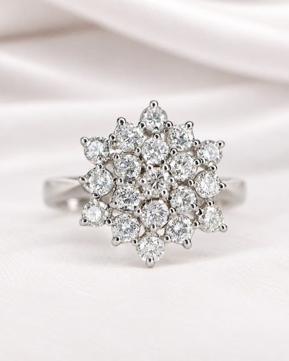 Bague Marguerite Diamants 0.76 carat "Perrine"