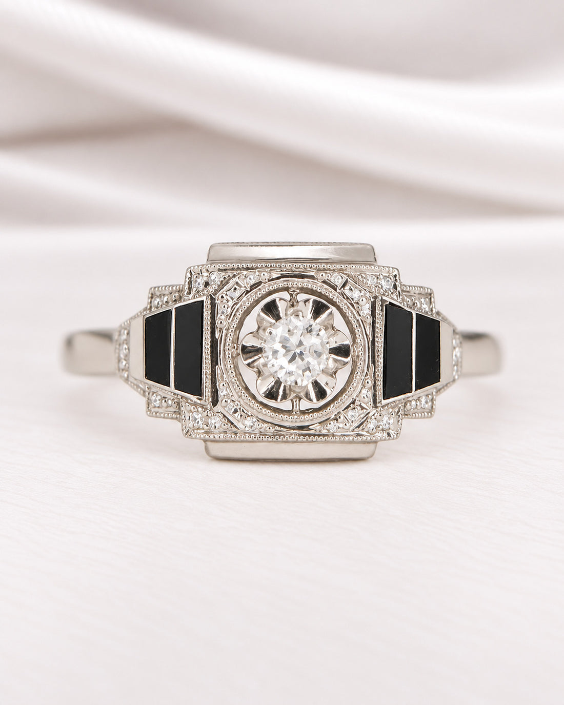 Bague Art-Déco Diamant "Claire"