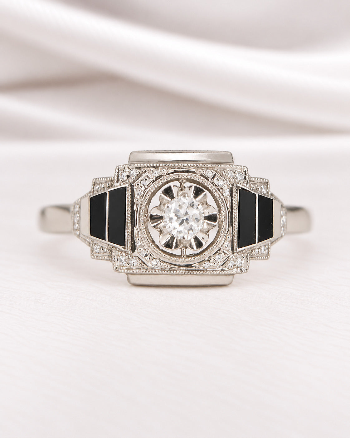 Bague Art-Déco Diamant "Claire"