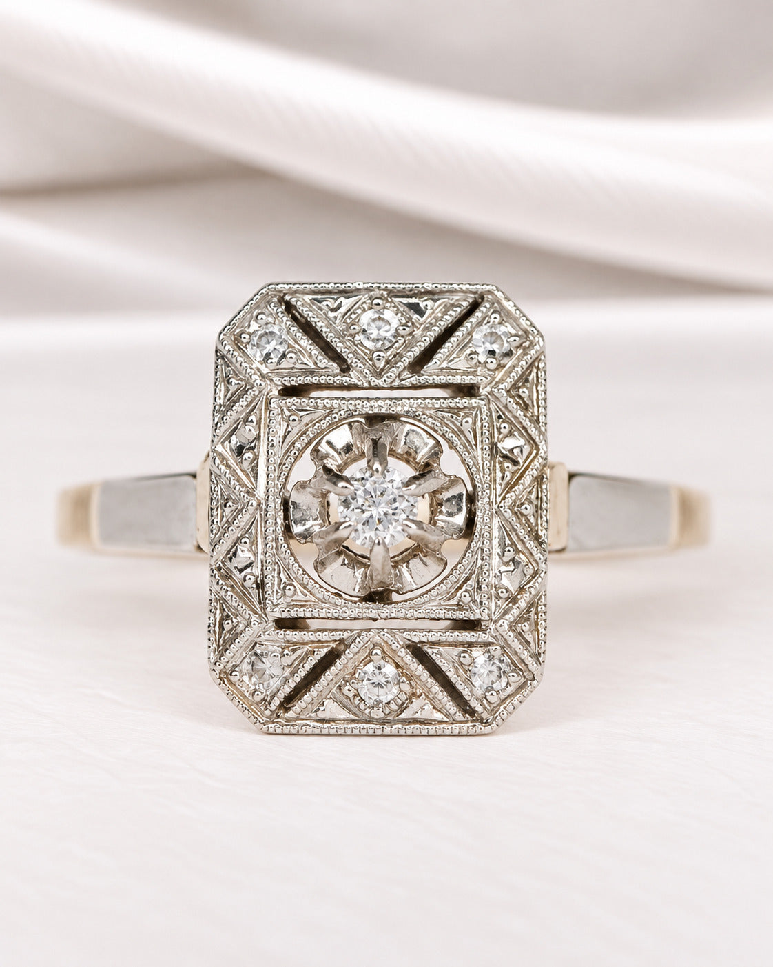Bague Art-Déco Diamants "Ninon"