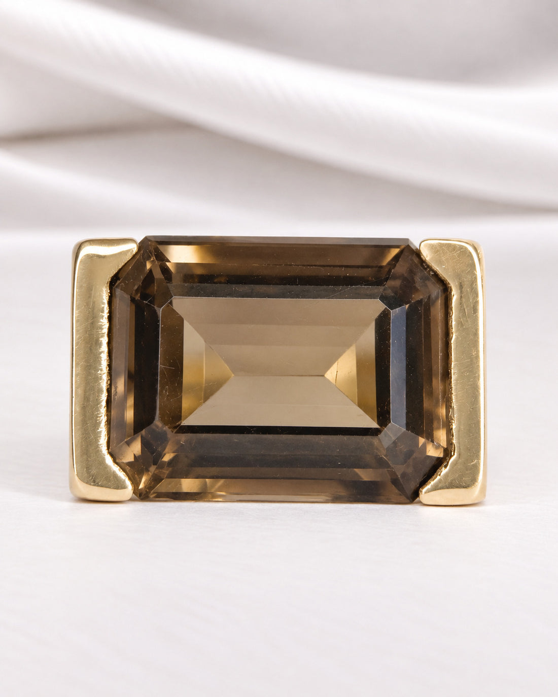Bague Cocktail Quartz Fumé 12.25 carats 7.88g "Lisette"