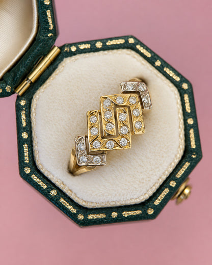 Anillo de banda con diamantes de 0,20 quilates «Isadora»