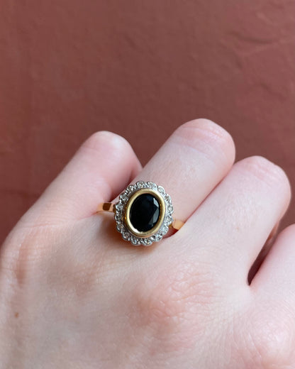 Bague Marguerite Saphir 1.65 carat &amp; Diamants “Maëlis”