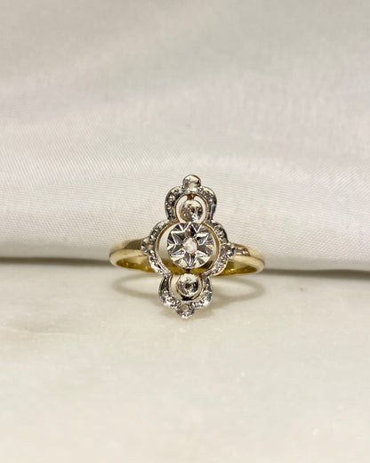 Bague Marquise Art-Deco Diamants &quot;Doria&quot;
