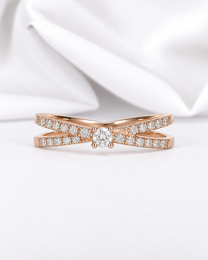 Anillo Mauboussin de diamantes de 0,28 quilates «À La Croisée Des Chemins»